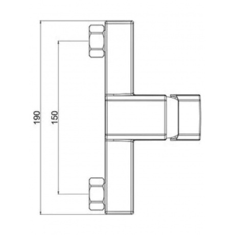 Смеситель для ванны VODA &quot;Iceberg&quot; без аксессуаров (IC80) - фото 3
