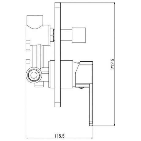 Смеситель для ванны VODA "Iceberg" (IC83-2) - фото 3