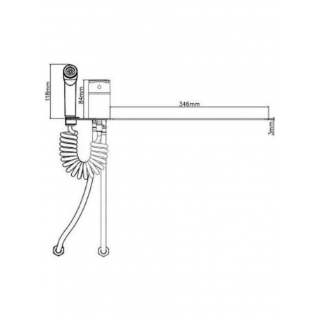 Смеситель "Level" накладной д/унитаза., LV10 - фото 2