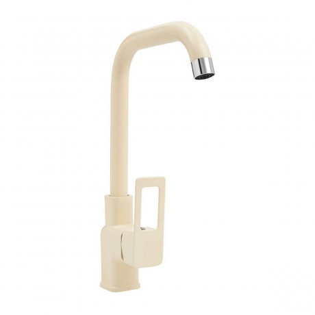 

Смеситель для мойки Славен "Коттедж" с высоким изливом, кремовый (СЛ-ОД-Д93)