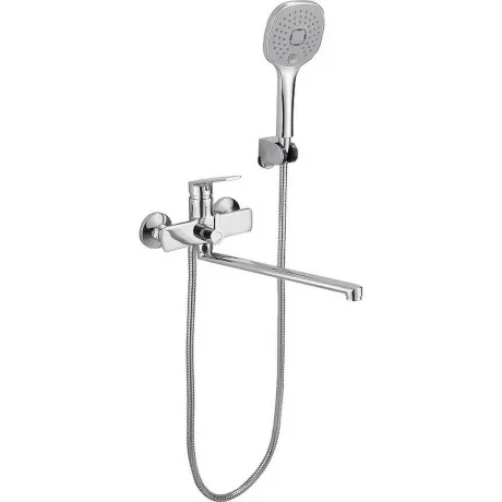 Смеситель для ванны BELZ B533 с аксессуарами, длинный излив (B22...