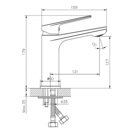 Смеситель для раковины BELZ B533-7 (B10533-7) - фото 5