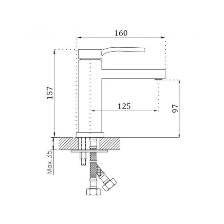 Смеситель для раковины BELZ B612 (B10612) - фото 3