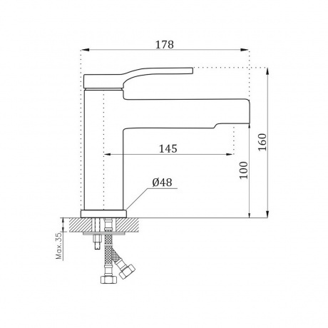 Смеситель для раковины BELZ B612 (B12612) - фото 3