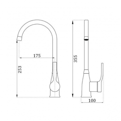 Смеситель для кухни BELZ B612 (B70612) - фото 2