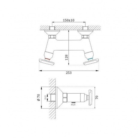 Смеситель для душа BELZ B832 с аксессуарами (B20832) - фото 2