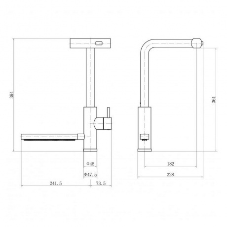 Смеситель для кухни FASHUN с вытяжной лейкой (A57131) - фото 2