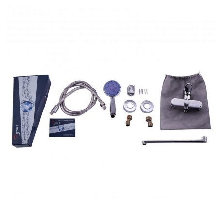 Смеситель для ванны PLSTART с душевым гарнитуром (PD22085) - фото 3