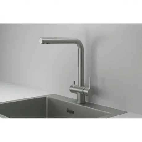 Смеситель для кухни GRANULA Kitchen Space (7011, СТАЛЬ МАТОВАЯ)