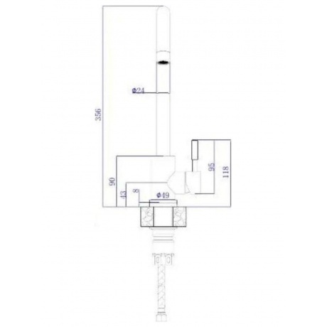 Смеситель для кухонной мойки RUSH Melos (SUS1101-22) - фото 4