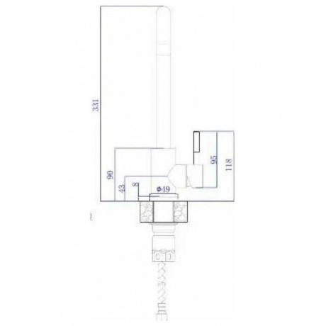 Смеситель для кухонной мойки RUSH Melos (SUS1101-23) - фото 3