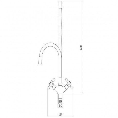 Смеситель для кухонной мойки Fmark (FM4319-12) - фото 2