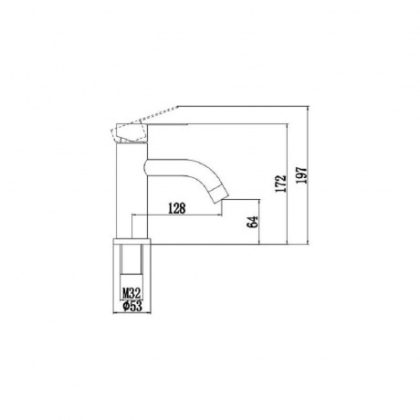 Смеситель для умывальника Fmark (FS8201W) - фото 2