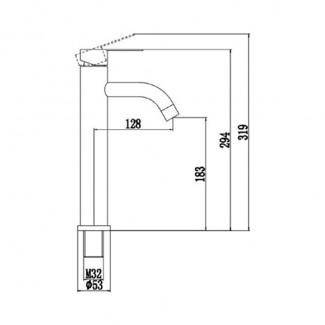 Смеситель для умывальника Fmark (FS8211Q) - фото 2