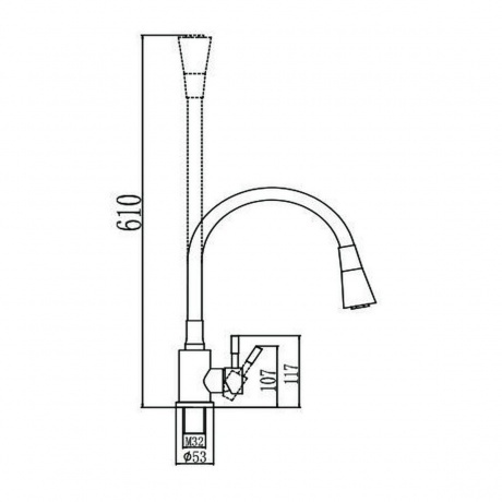 Смеситель для кухонной мойки Savol (S-3002A12) - фото 2