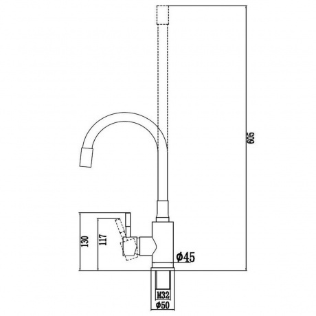 Смеситель для кухонной мойки Savol (S-SUS6002-12) - фото 2