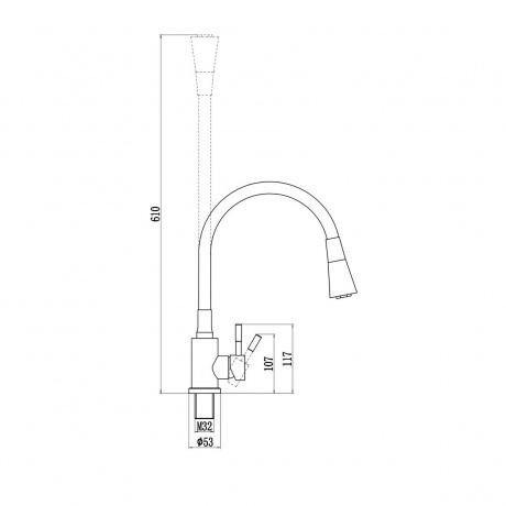 Смеситель для кухонной мойки Savol (S-3002Y-12) - фото 2