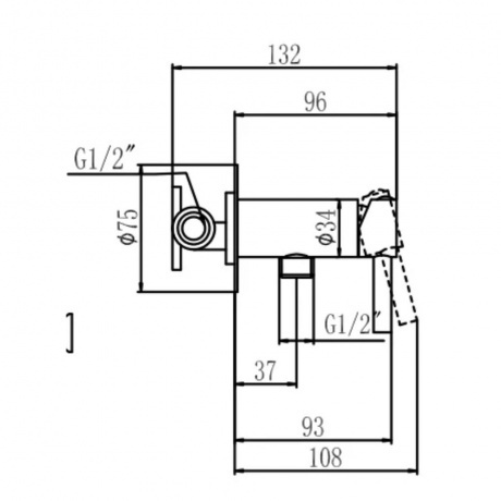 Смеситель для биде Savol (S-FXQ003C) - фото 4