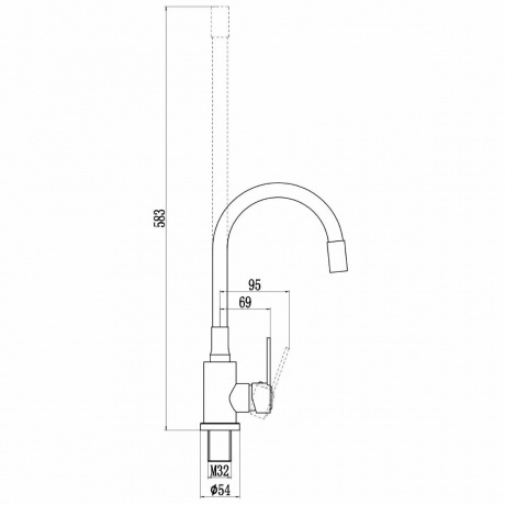 Смеситель для кухонной мойки Savol (S-3002W-02) - фото 2