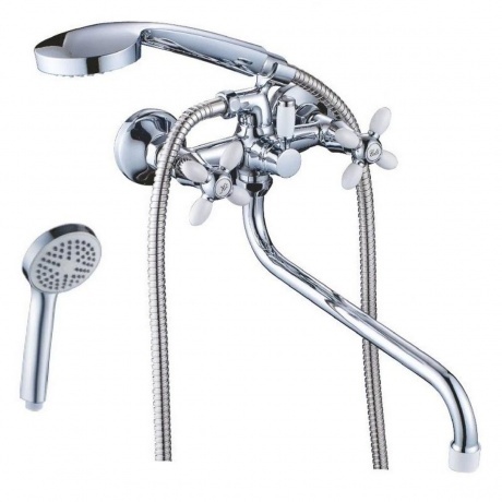 Смеситель для ванны Cron CN127 белый (CN22127-8) - фото 1