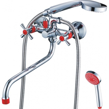 Смеситель для ванны Cron CN142 красный (CN22142-6) - фото 2