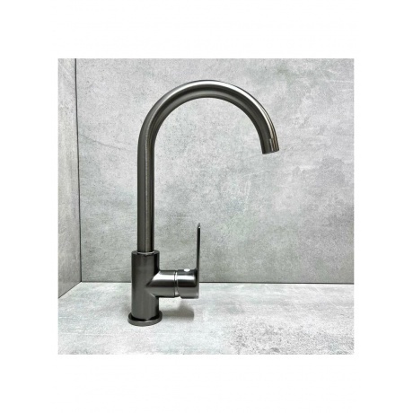 Смеситель для кухни Haiba пепельный (HB70505-3) - фото 7