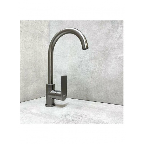 Смеситель для кухни Haiba пепельный (HB70505-3) - фото 8