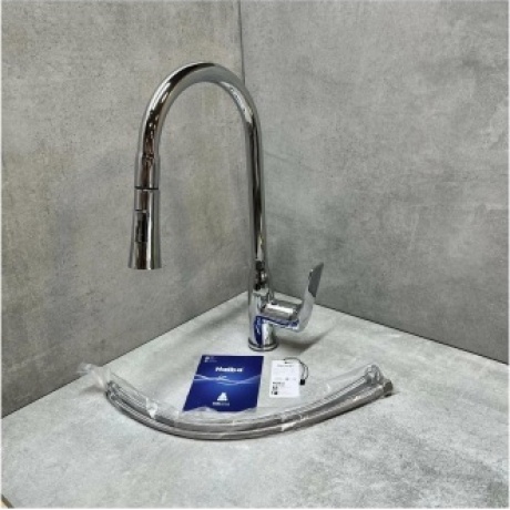 Смеситель для кухни Haiba с выдвижным изливом, хром (HB73816) - фото 14