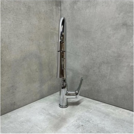 Смеситель для кухни Haiba с выдвижным изливом, хром (HB73816) - фото 9