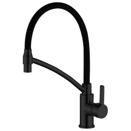 

Смеситель для кухни Haiba с гибким изливом, черный (HB73644-7)