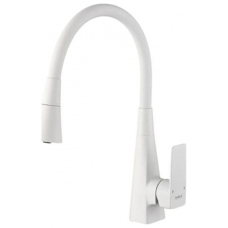 

Смеситель для кухни Haiba с гибким изливом и режимом душ, белый (HB73823-8)