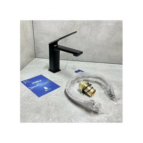 Смеситель для раковины Haiba черный (HB10817-7) - фото 8