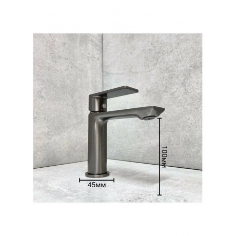 Смеситель для раковины Haiba оружейная сталь (HB10639-3) - фото 5