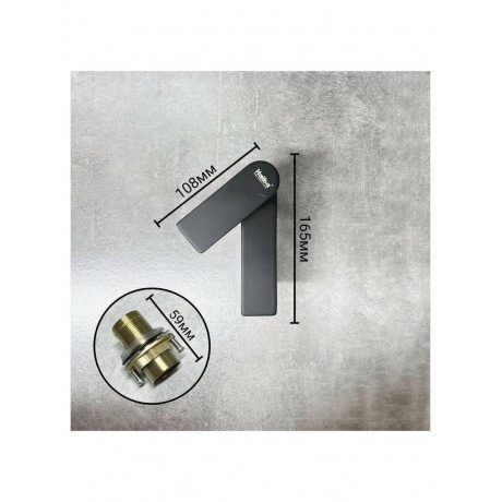 Смеситель для раковины Haiba черный (HB10639-7) - фото 8