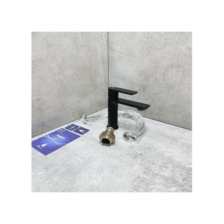 Смеситель для раковины Haiba черный (HB10639-7) - фото 9