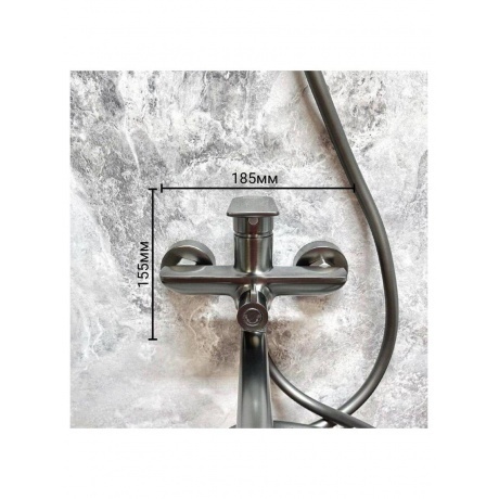 Смеситель для ванны Haiba пепельный (HB22505-3) - фото 7