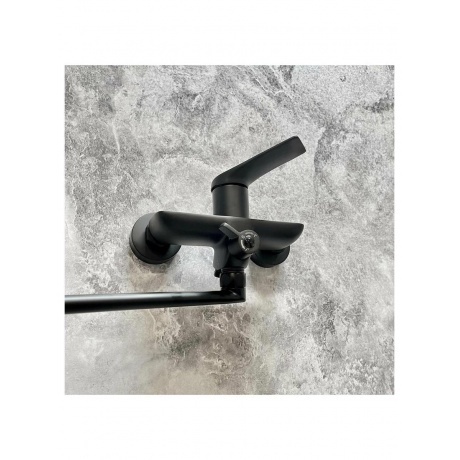 Смеситель для ванны Haiba черный (HB22816-7) - фото 14