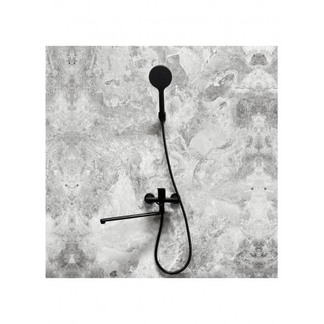 Смеситель для ванны Haiba черный (HB22816-7) - фото 10