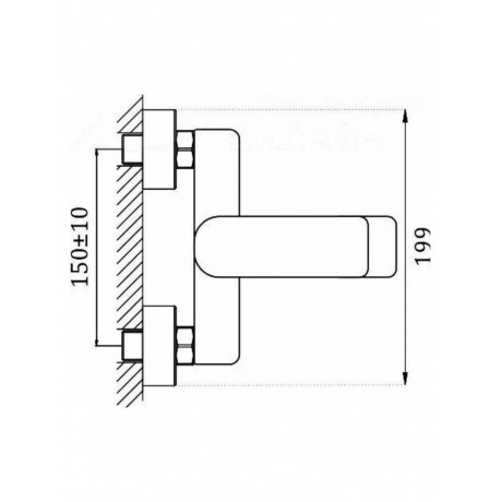 Смеситель для ванны Haiba пепельный (HB60816-3) - фото 3