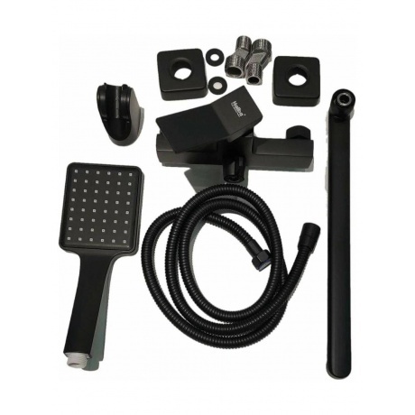 Смеситель для ванны Haiba черный (HB22818-7) - фото 11