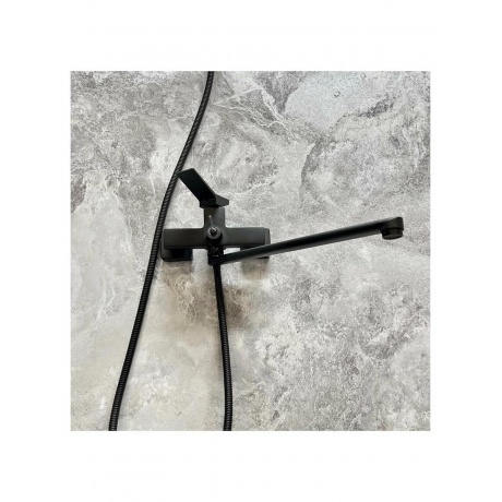 Смеситель для ванны Haiba черный (HB22818-7) - фото 8