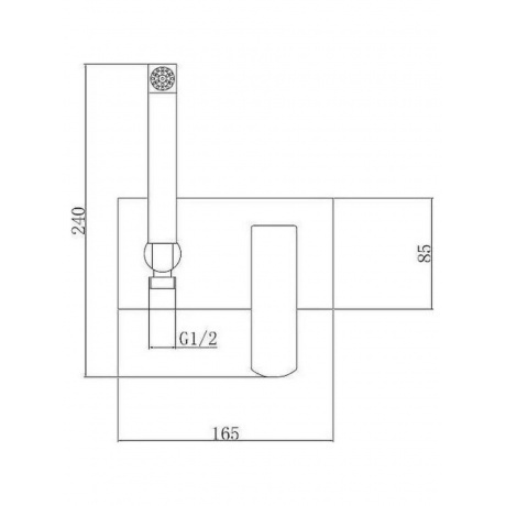Гигиенический душ со смесителем Haiba черный (HB55548-7) - фото 2