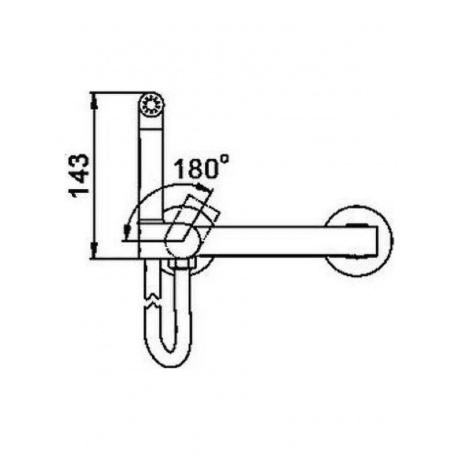 Гигиенический душ со смесителем Haiba хром (HB5514) - фото 2