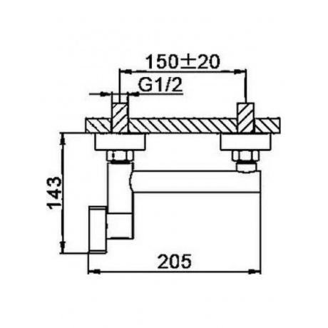 Гигиенический душ со смесителем Haiba хром (HB5514) - фото 3