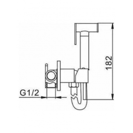 Гигиенический душ со смесителем Haiba черный (HB5515-7) - фото 3