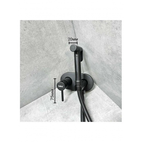 Гигиенический душ со смесителем Haiba черный (HB5515-7) - фото 8