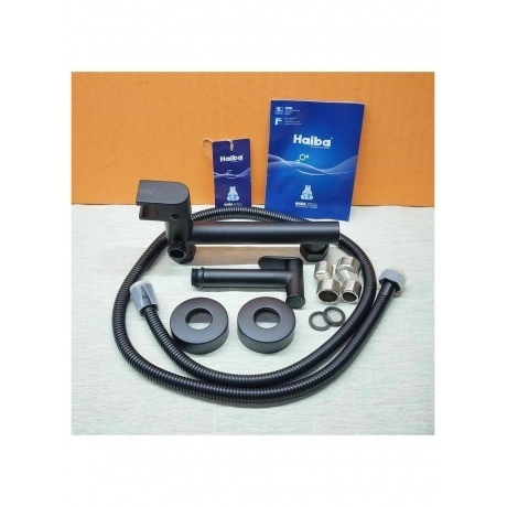 Гигиенический душ со смесителем Haiba черный (HB5514-7) - фото 10