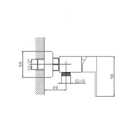 Гигиенический душ со смесителем Haiba сталь (HB5521) - фото 3