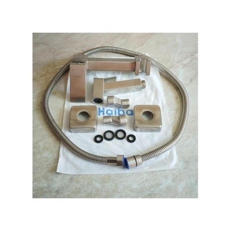 Гигиенический душ со смесителем Haiba сталь (HB5521) - фото 10