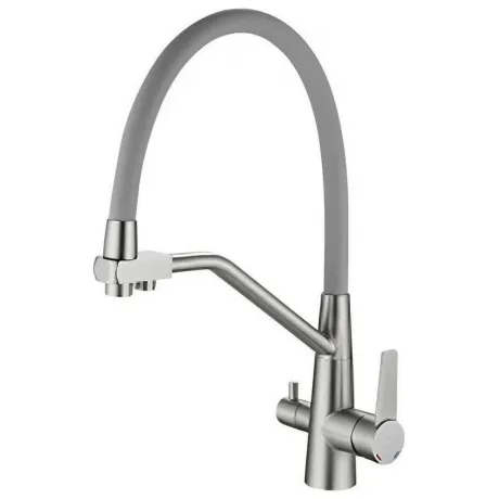 Смеситель для кухни Haiba с подключением фильтра воды, сатин (HB...